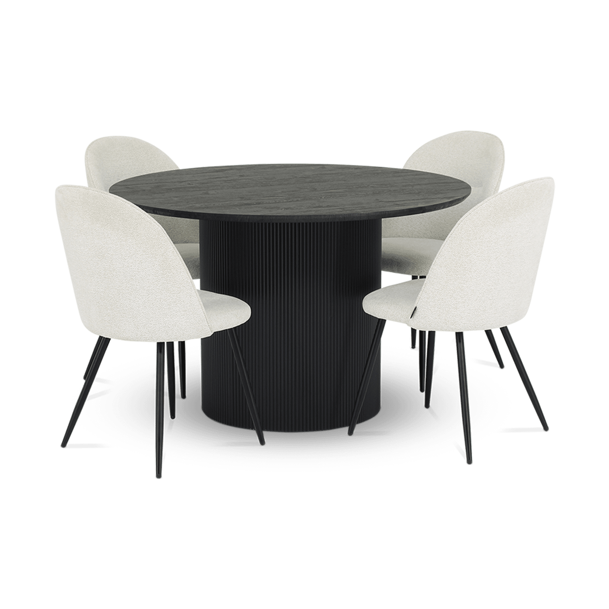 Eettafel PORTO Decor Donkerbruin Ø120