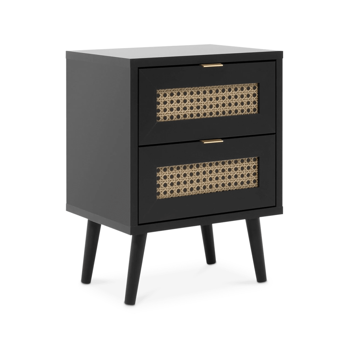 Nachttafel GUDDA Zwart