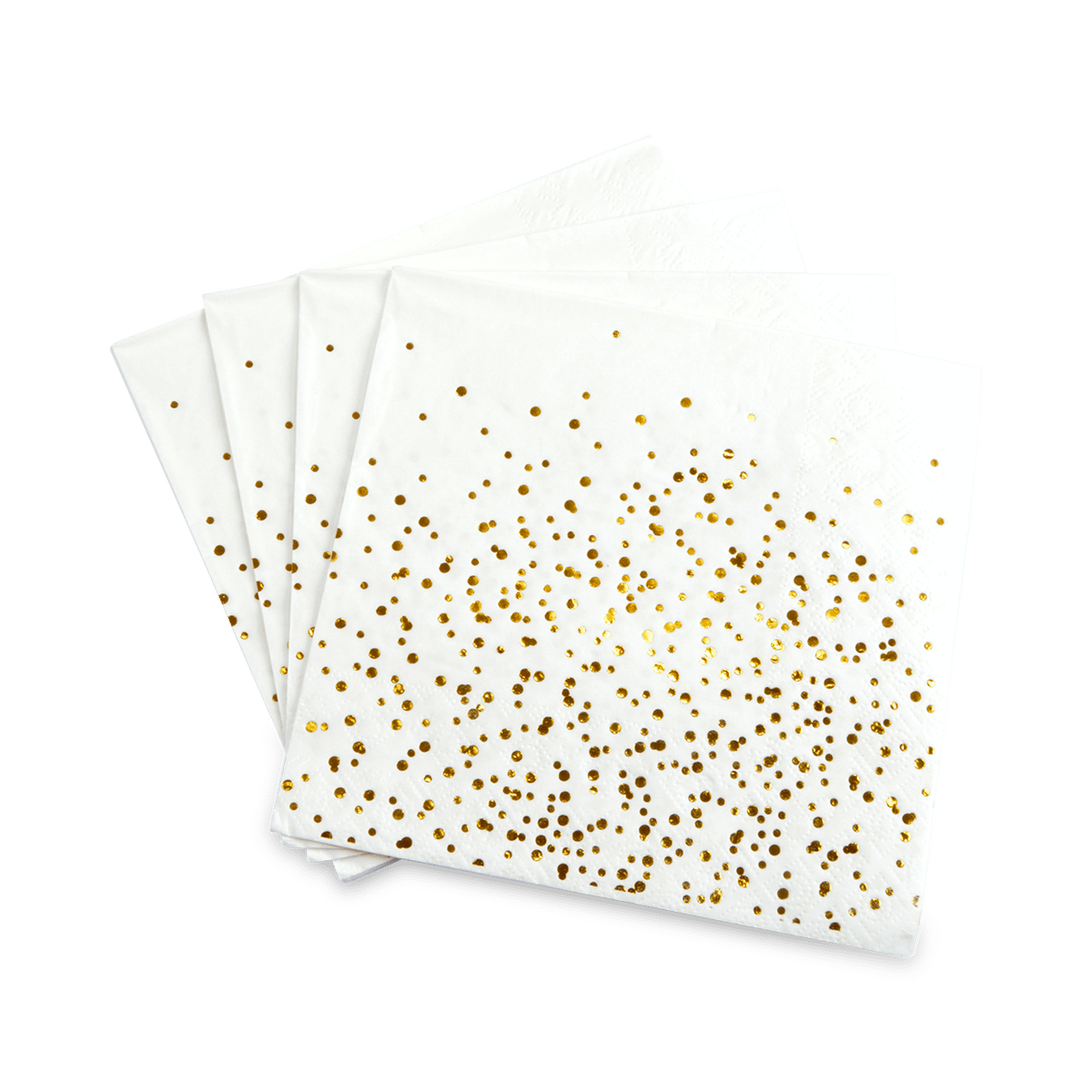 S/20 Serviet SPOTS Goud/Wit