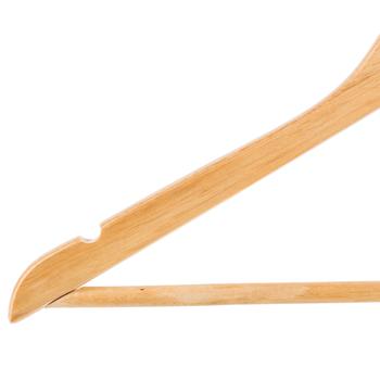 Kleerhanger Set van 8 JIV Hout Naturel Kleerhanger Set van 8 JIV Hout Naturel