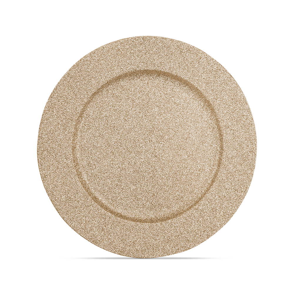 Onderbord PAILLIA Rond Glitter Goud