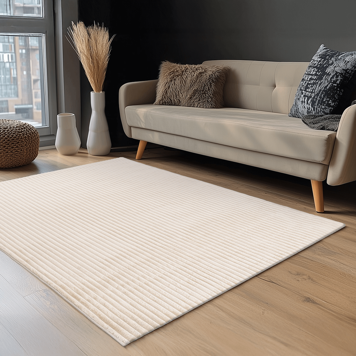 Tapijt PLUSH 170x120 Beige