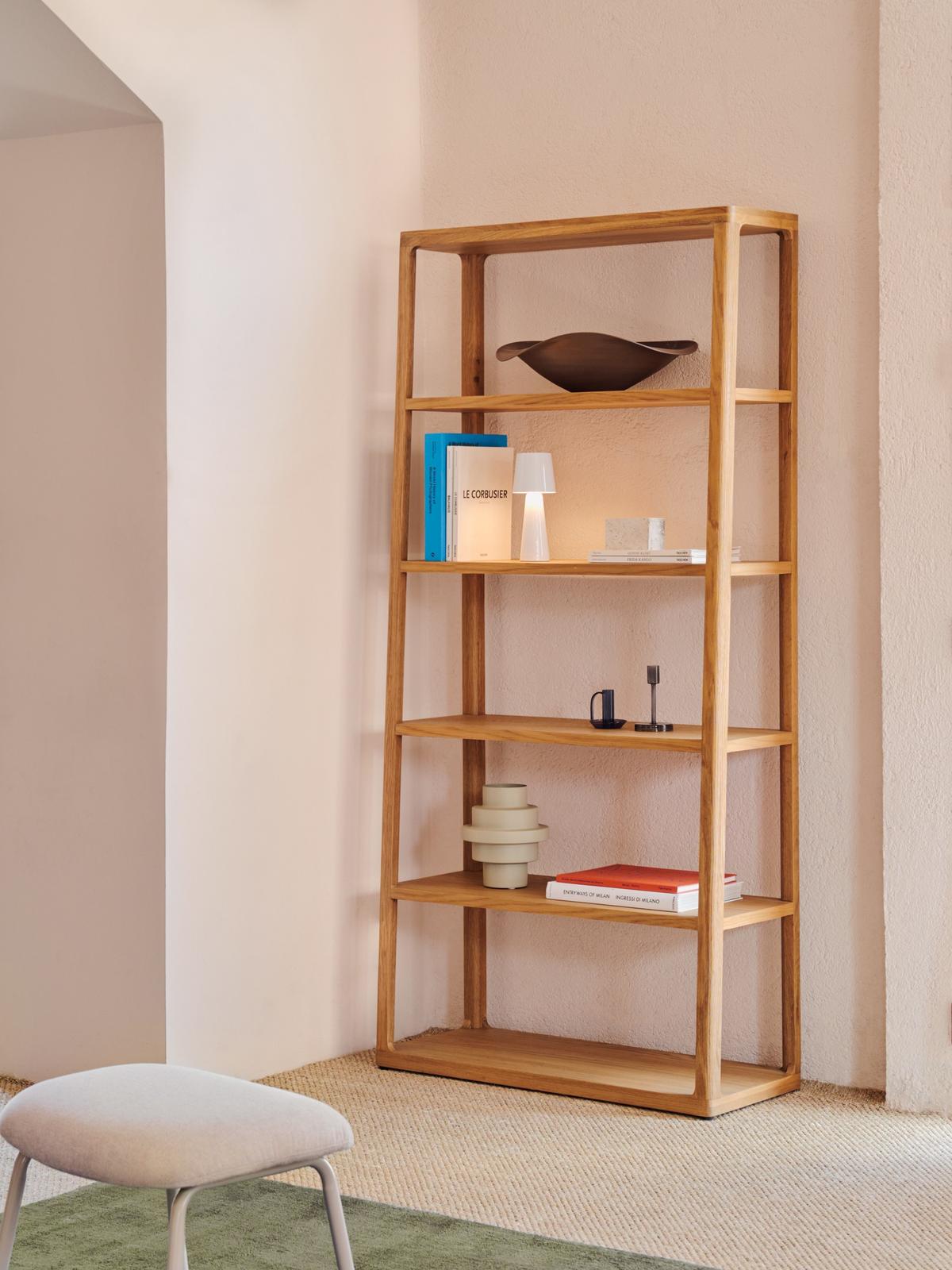 Maymai rekken met massief eiken structuur, 90 x 193 cm