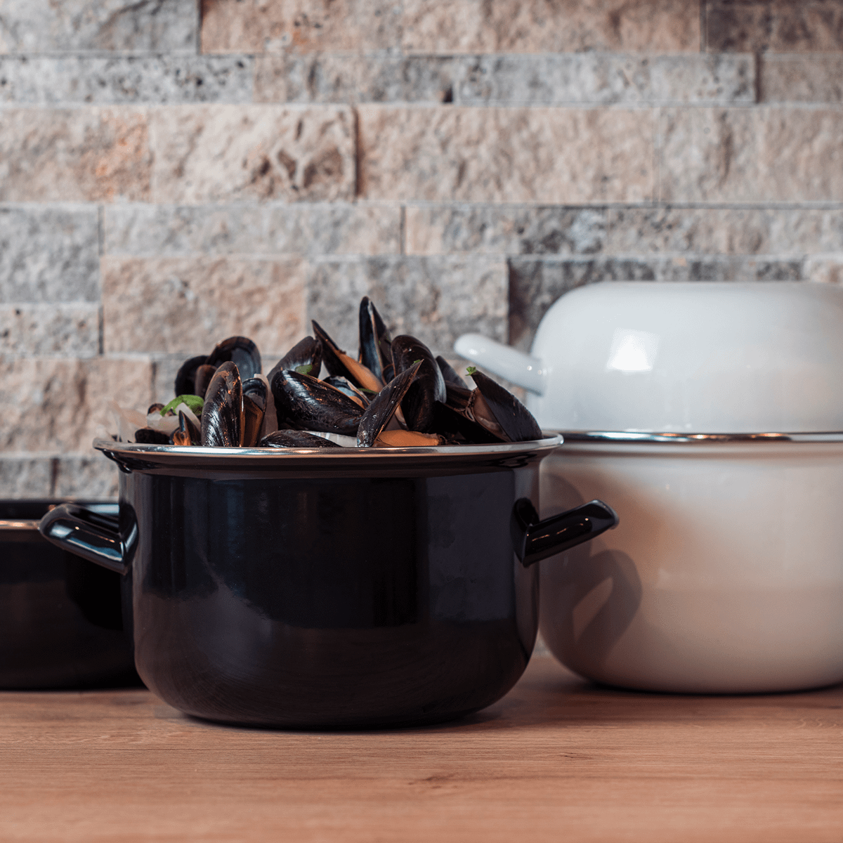 Mosselpot BIL Zwart Inductie 18cm