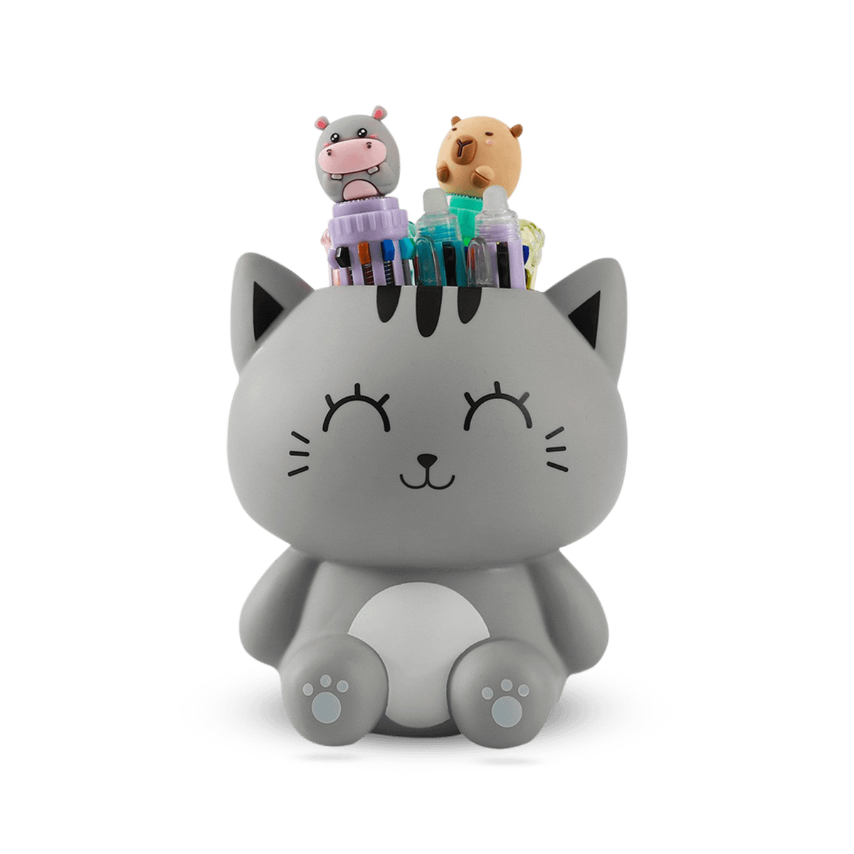 Pennenhouder GREY CAT Grijs