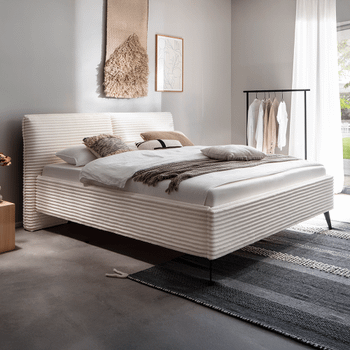 Bedkader EVALINA 160x200 (incl. opberg) Beige Bedkader EVALINA 160x200 (incl. opberg) Beige