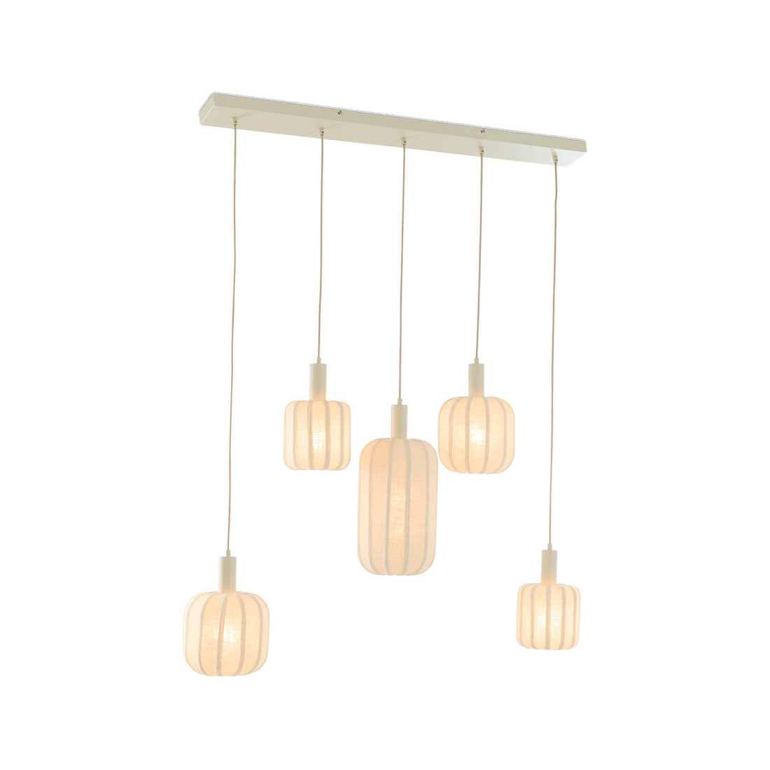 Hanglamp TUFIA 5Del. Linnen Crème Hanglamp TUFIA 5Del. Linnen Crème