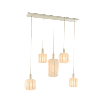 Hanglamp TUFIA 5Del. Linnen Crème Hanglamp TUFIA 5Del. Linnen Crème