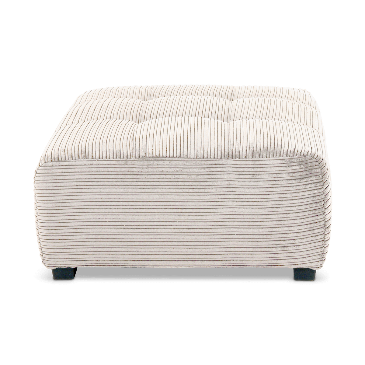 Poef LORETO Rib Beige 119x100