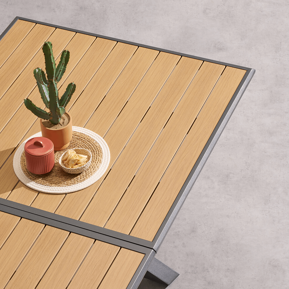 Tuintafel CORTONA Verlengbaar 220/280x113 Grijs/Hout