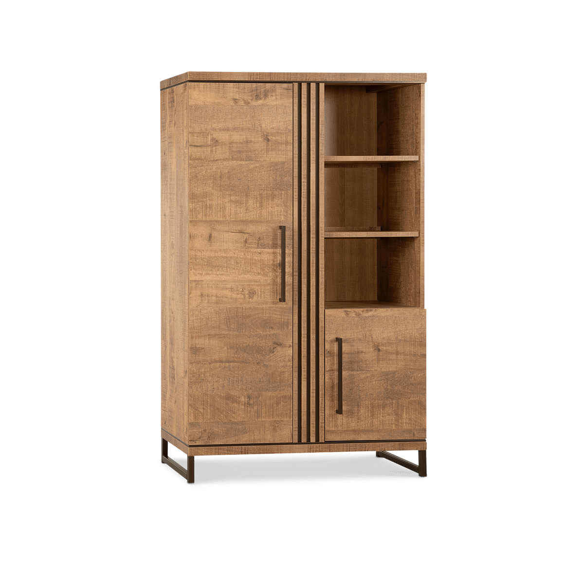 Wandkast ALESSANDRO Mango/Anodic Brown B118
