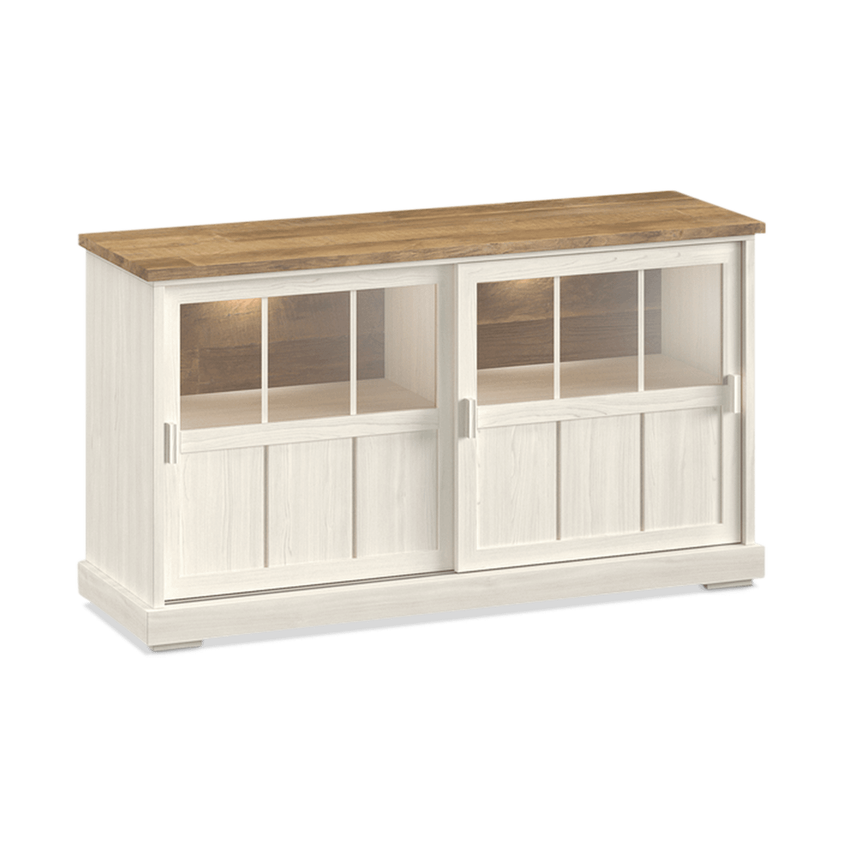 Dressoir TOLUCA Lariks/Old Teak met Glas B159