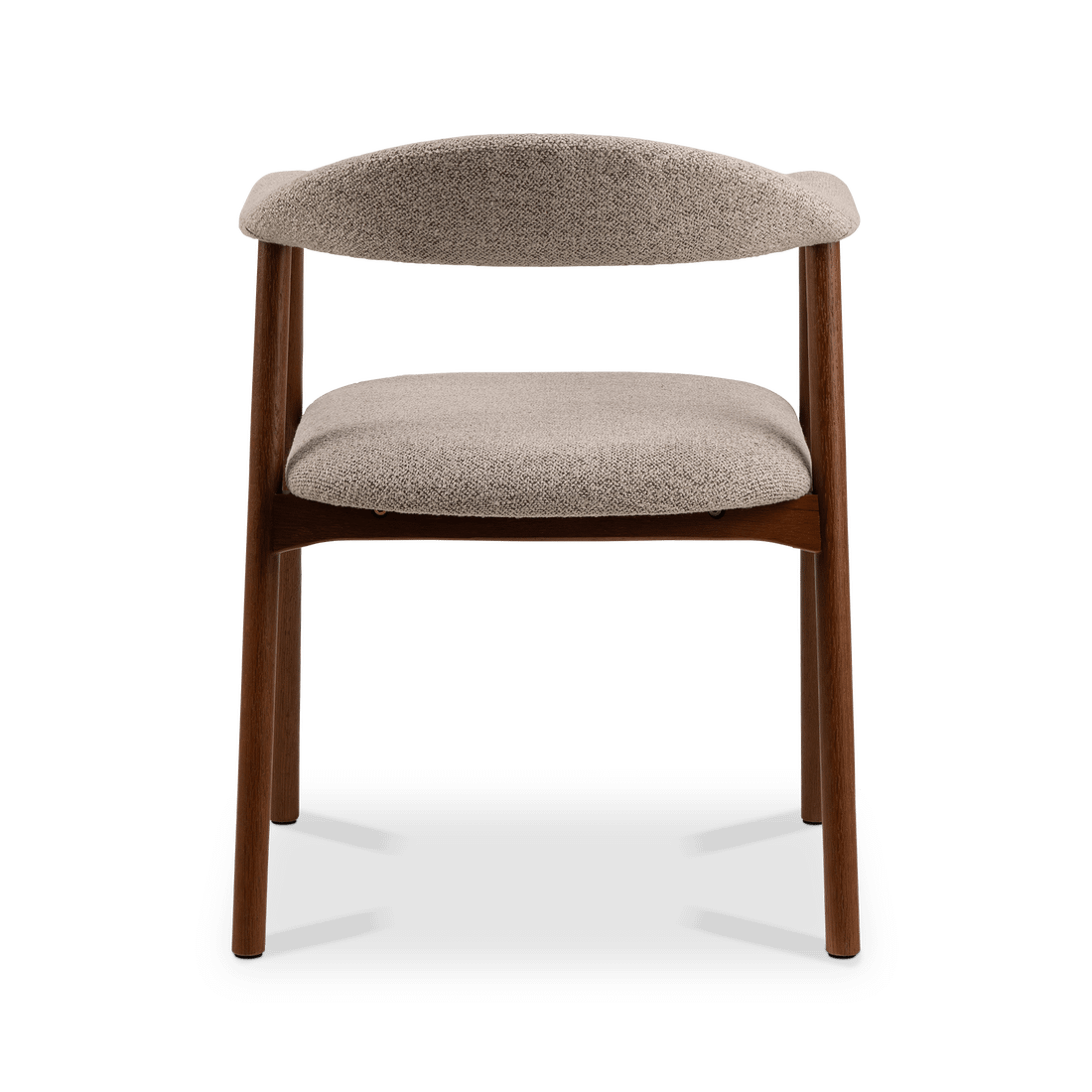 Armstoel COLETTE Monza Beige - Poot Walnoot  Armstoel COLETTE Monza Beige - Poot Walnoot