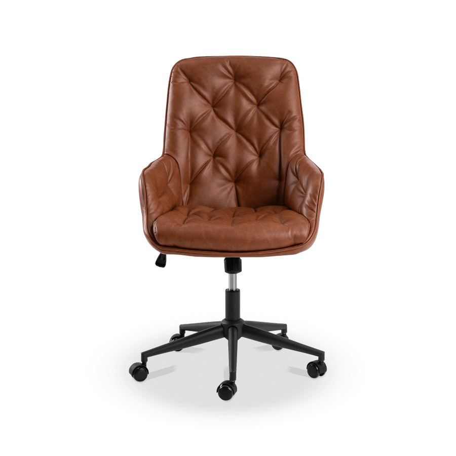Bureaustoel HANNES PU Retro Brandy Bureaustoel HANNES PU Retro Brandy
