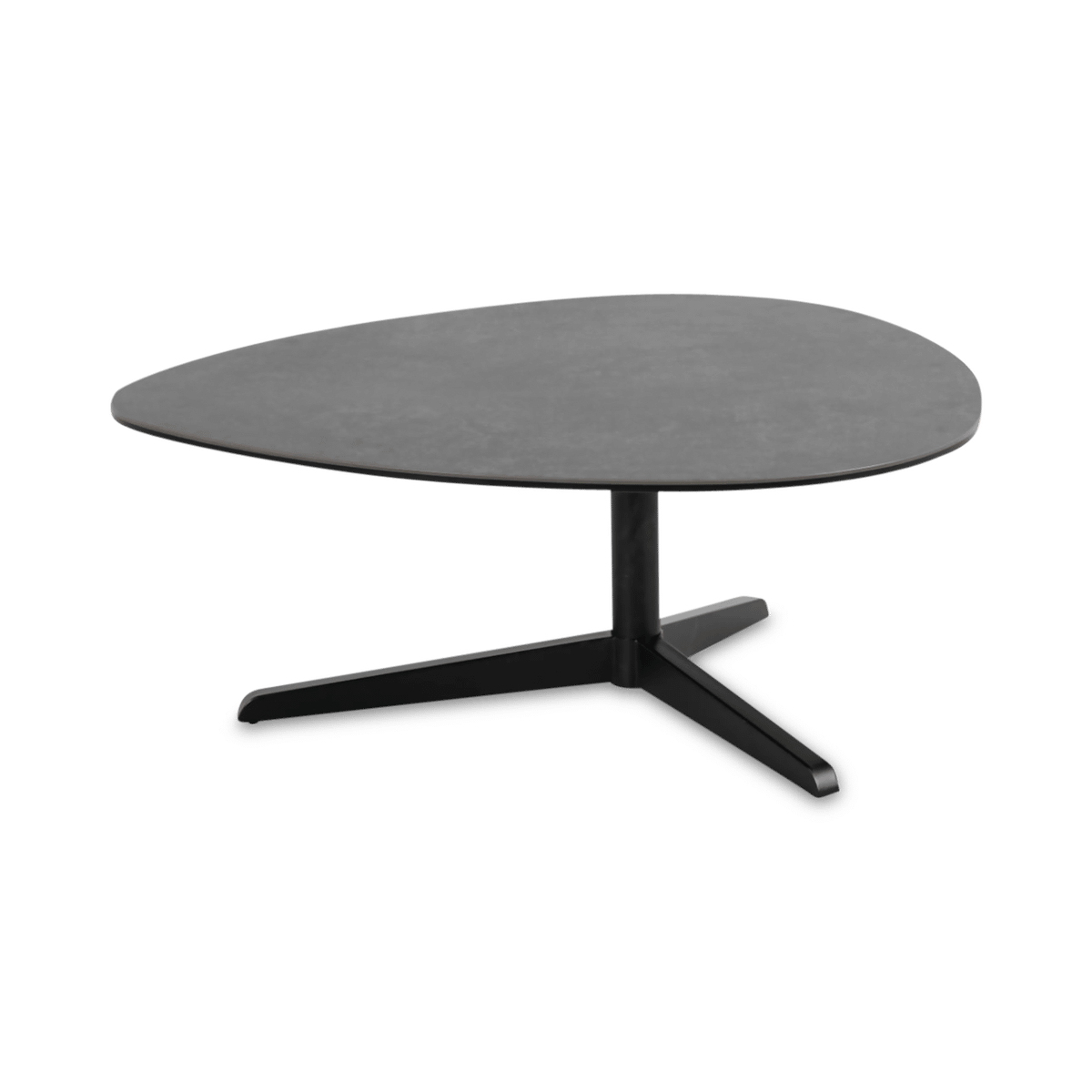 Salontafel MALBORD Keramiek zwart/metaal zwart