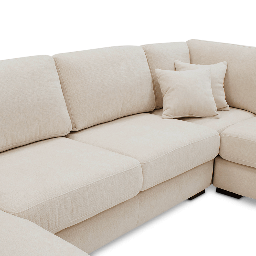 Hoeksalon GRANADA Longchair Links Beige B365