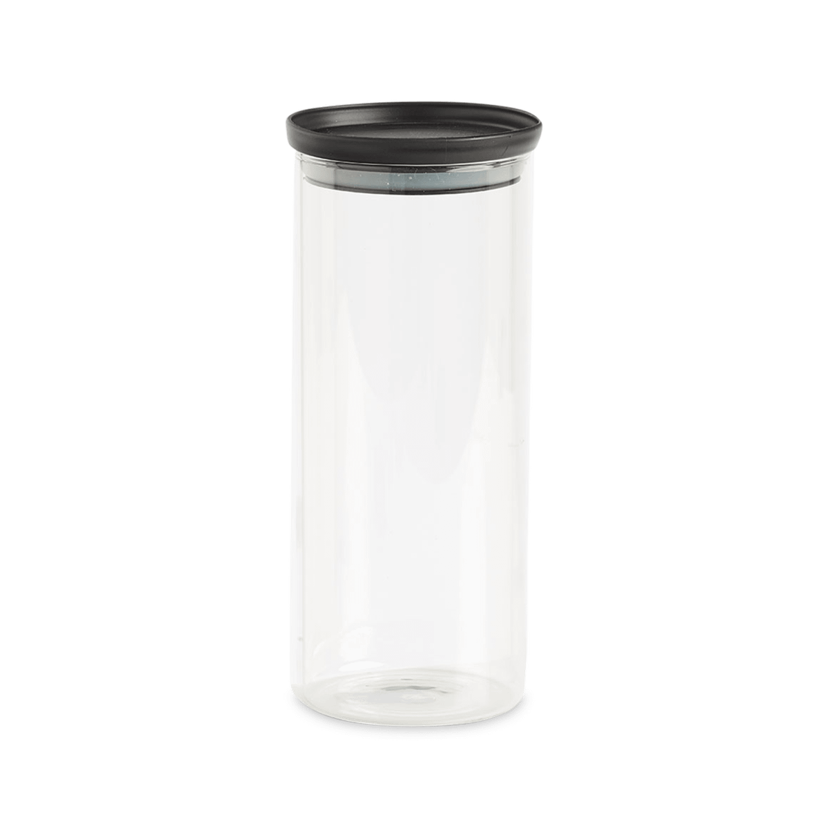 Voorraadpot BLORK 1,2l Glas M/Deksel Zwart