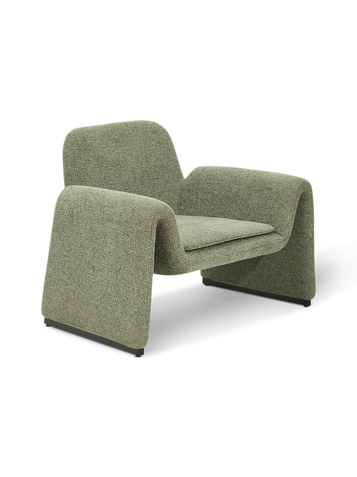 Melvia fauteuil in groen chenille