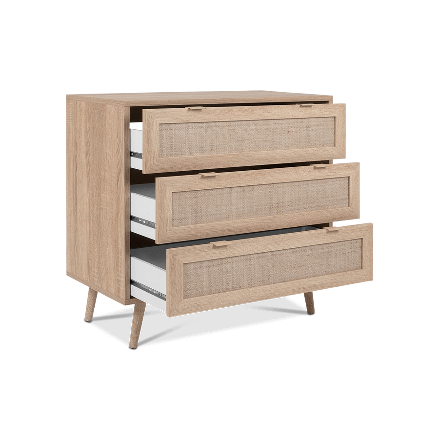 Commode EIVISSA 3L Sonoma Eik/Riet Commode EIVISSA 3L Sonoma Eik/Riet