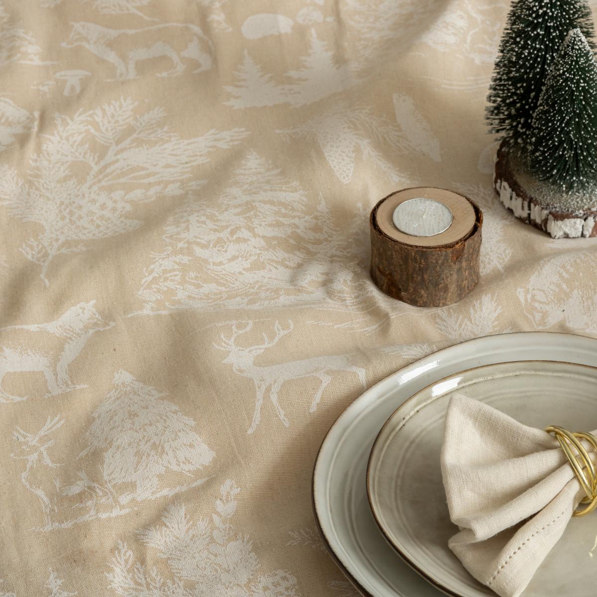 Tafelkleed WINTERLAND 360 Beige