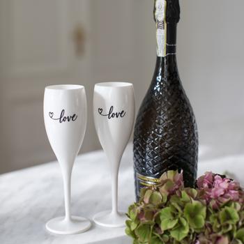 Champagneglas LOVE 2.0 100ml Wit Champagneglas LOVE 2.0 100ml Wit