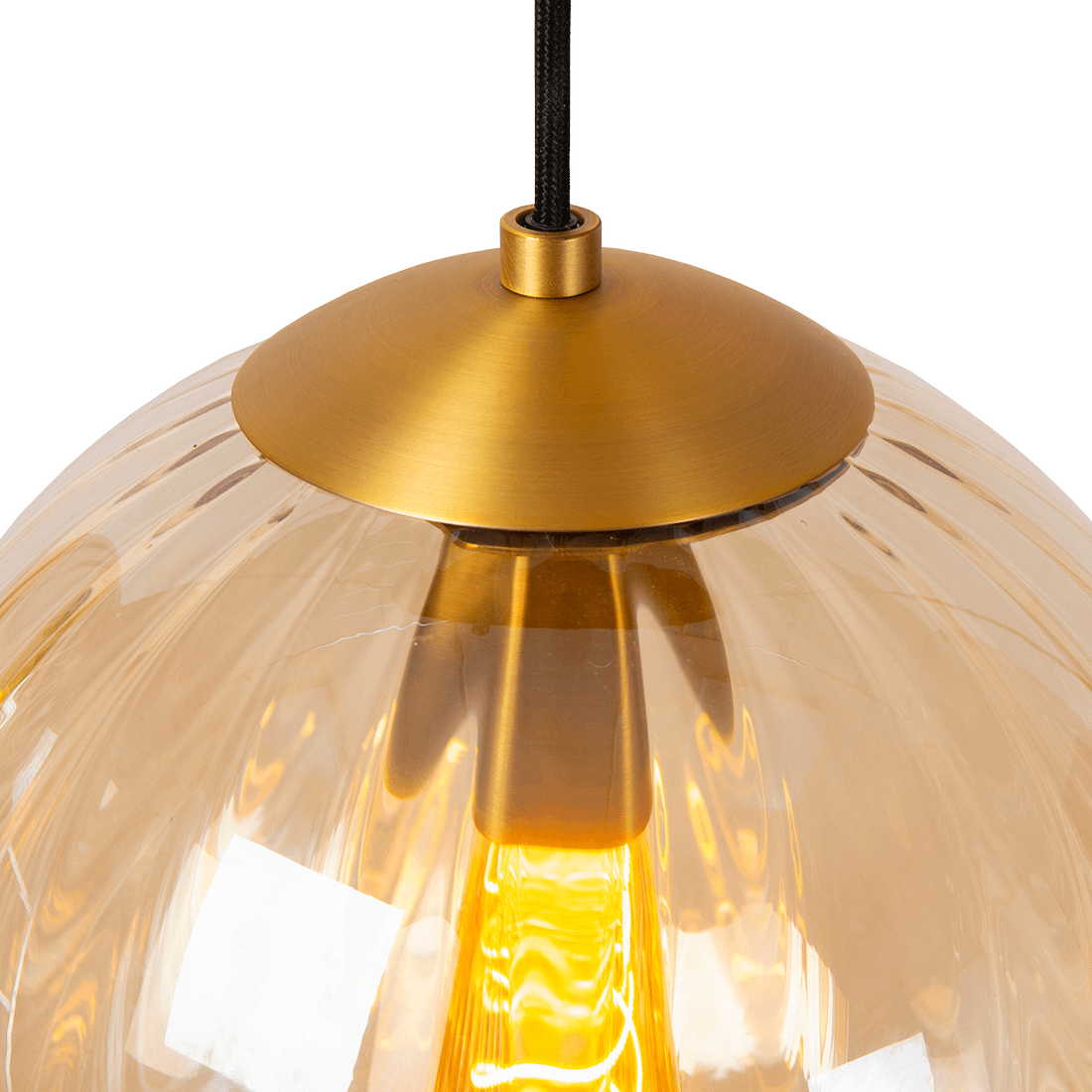 Hanglamp MONSARAZ 1Del. Glas Amber Hanglamp MONSARAZ 1Del. Glas Amber