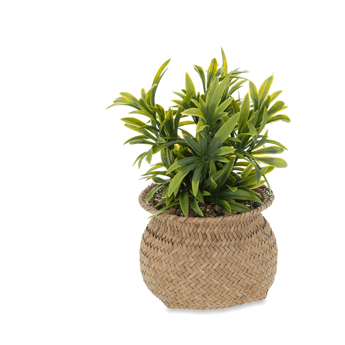 Artif. Plant NATURE Groen Mand Naturel