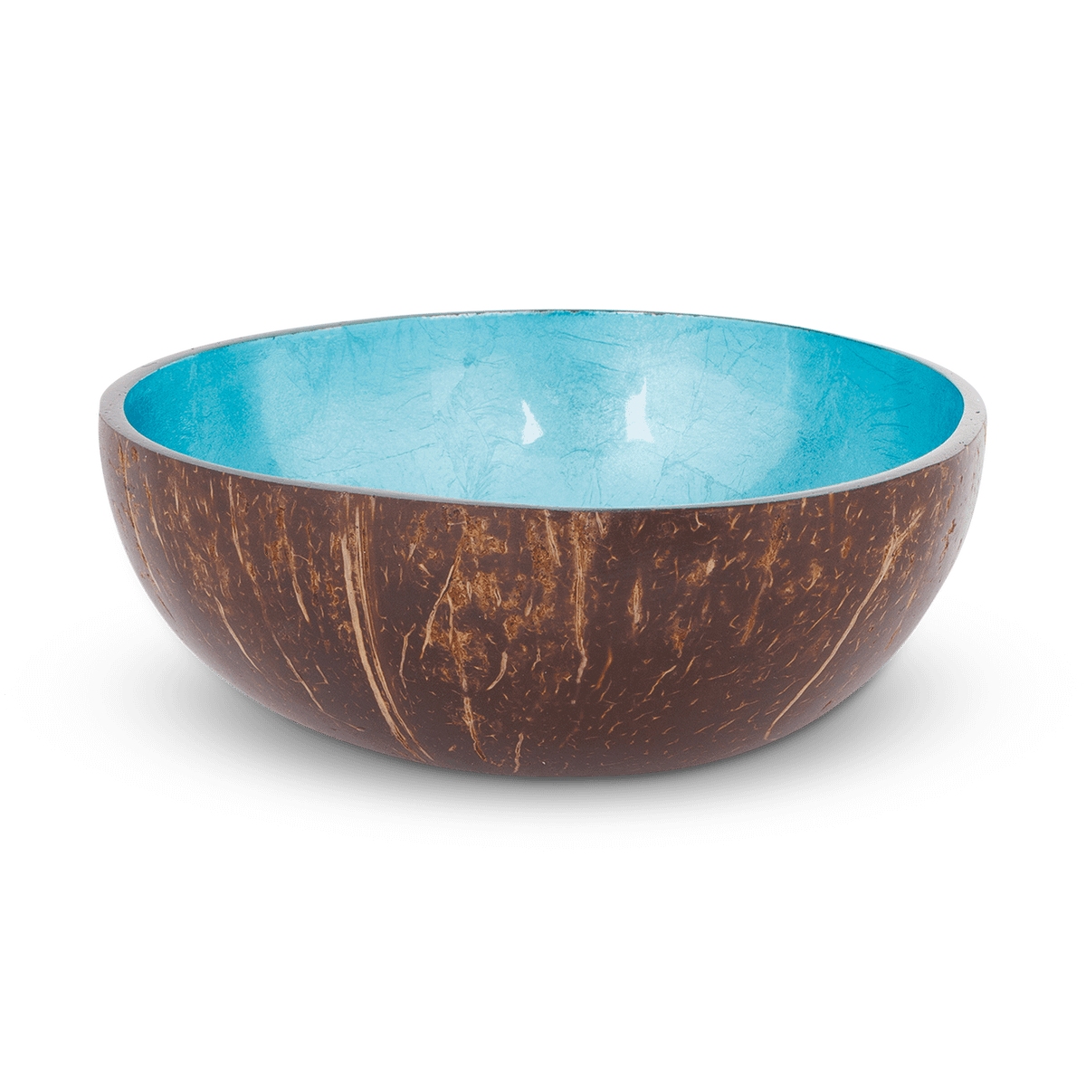 Cocosbowl NOYA Metallic Turquoise Leaf
