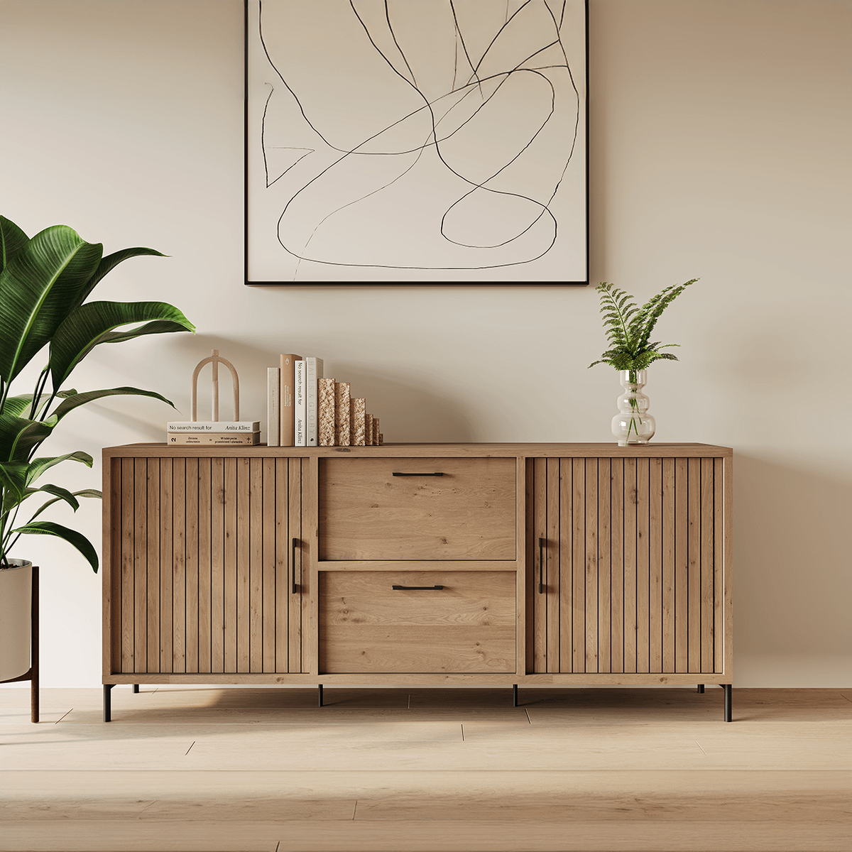 Dressoir JAKARTA Eik Natuur B183