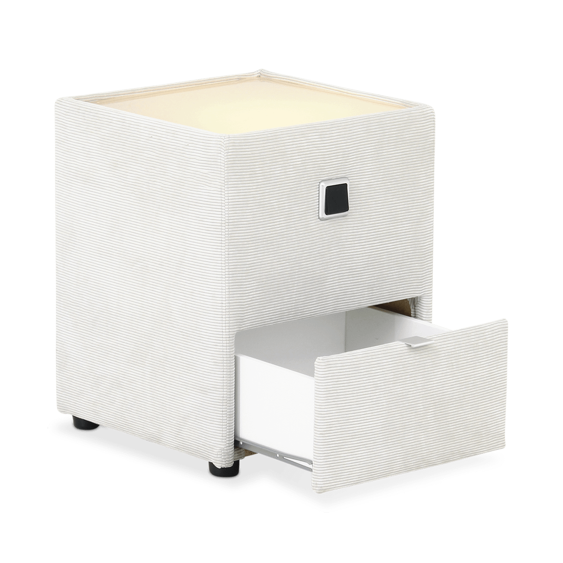 Nachttafel ASTEN Ribfluweel 427/07 Beige Nachttafel ASTEN Ribfluweel 427/07 Beige