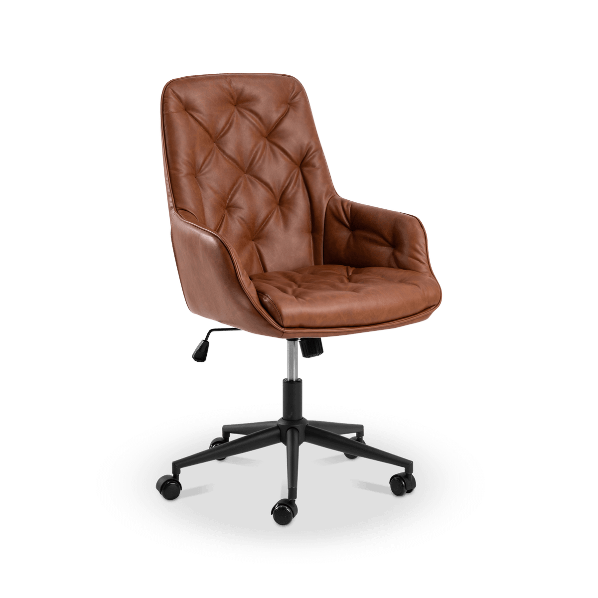 Bureaustoel HANNES PU Retro Brandy