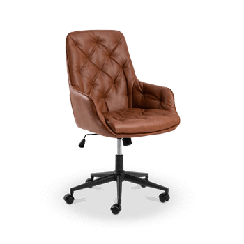 Bureaustoel HANNES PU Retro Brandy Bureaustoel HANNES PU Retro Brandy