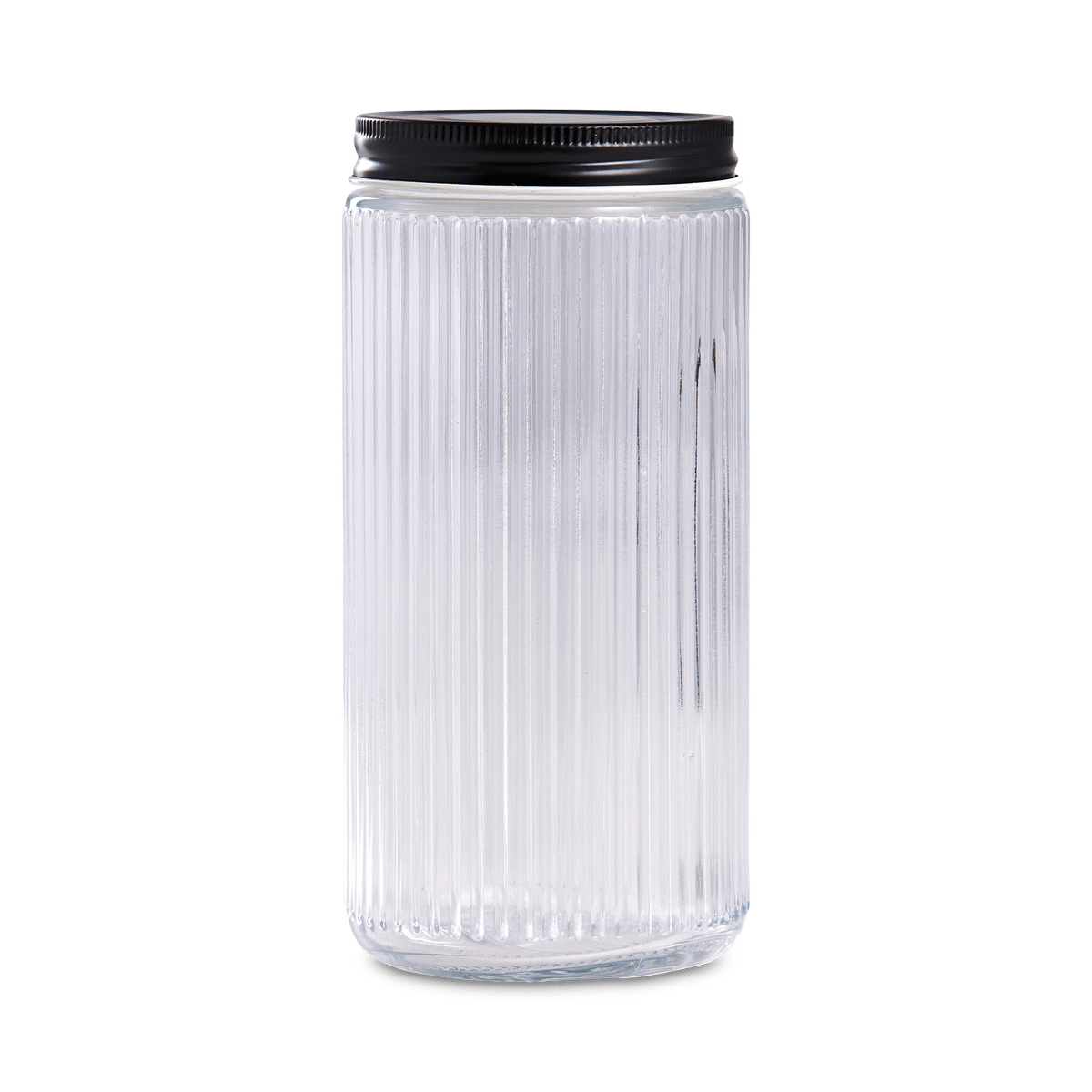 Voorraadbokaal NORDIC 0.9l M/Deksel Zwart