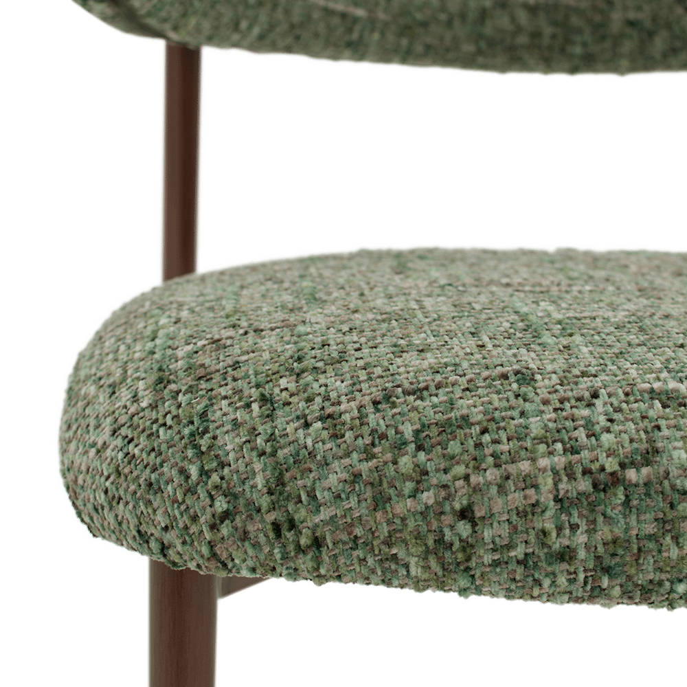 Stoel MARGIT Moss Green/Walnut