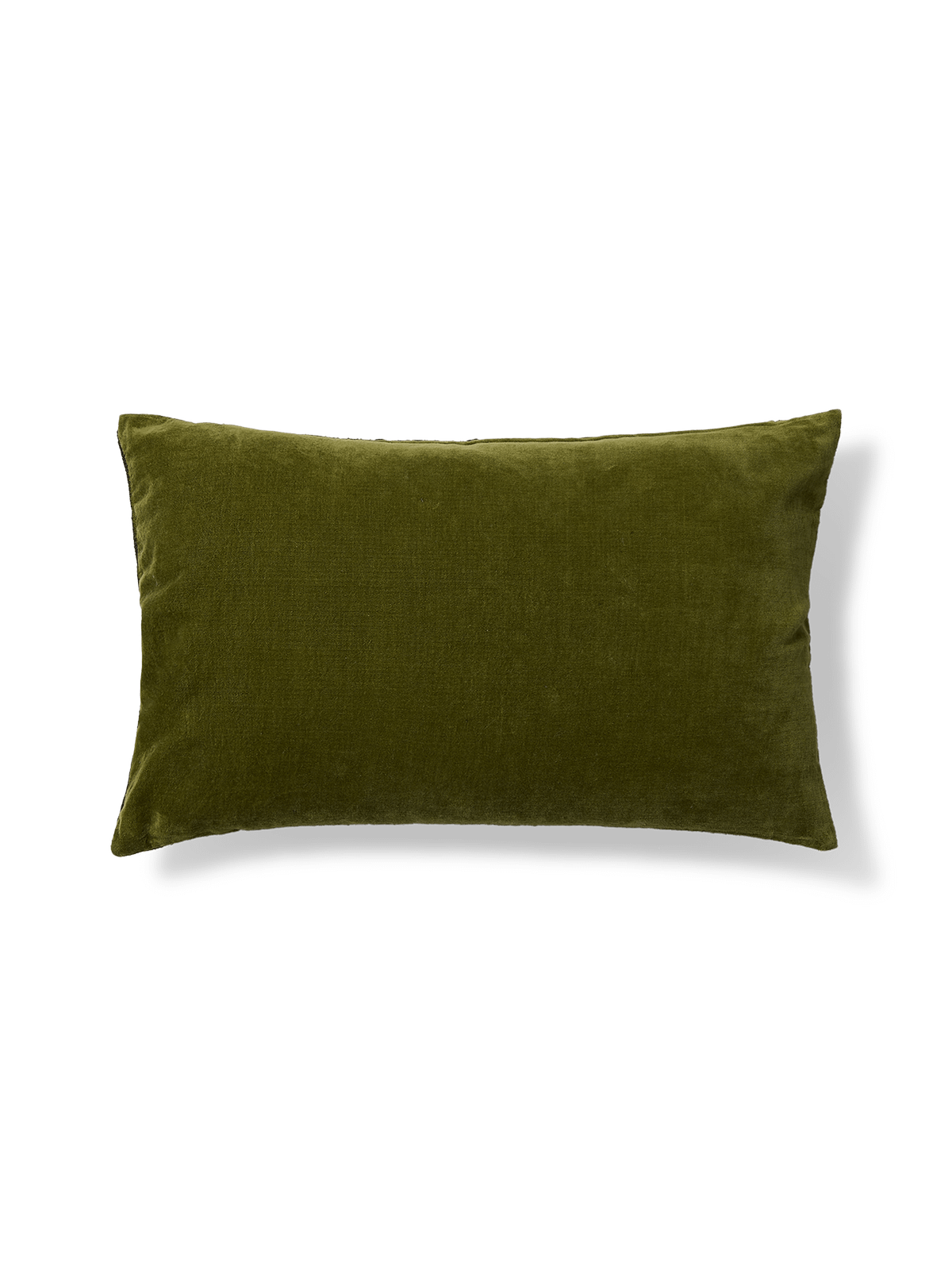 Davina kussenhoes van katoen met groen zebraborduursel 40 x 60 cm