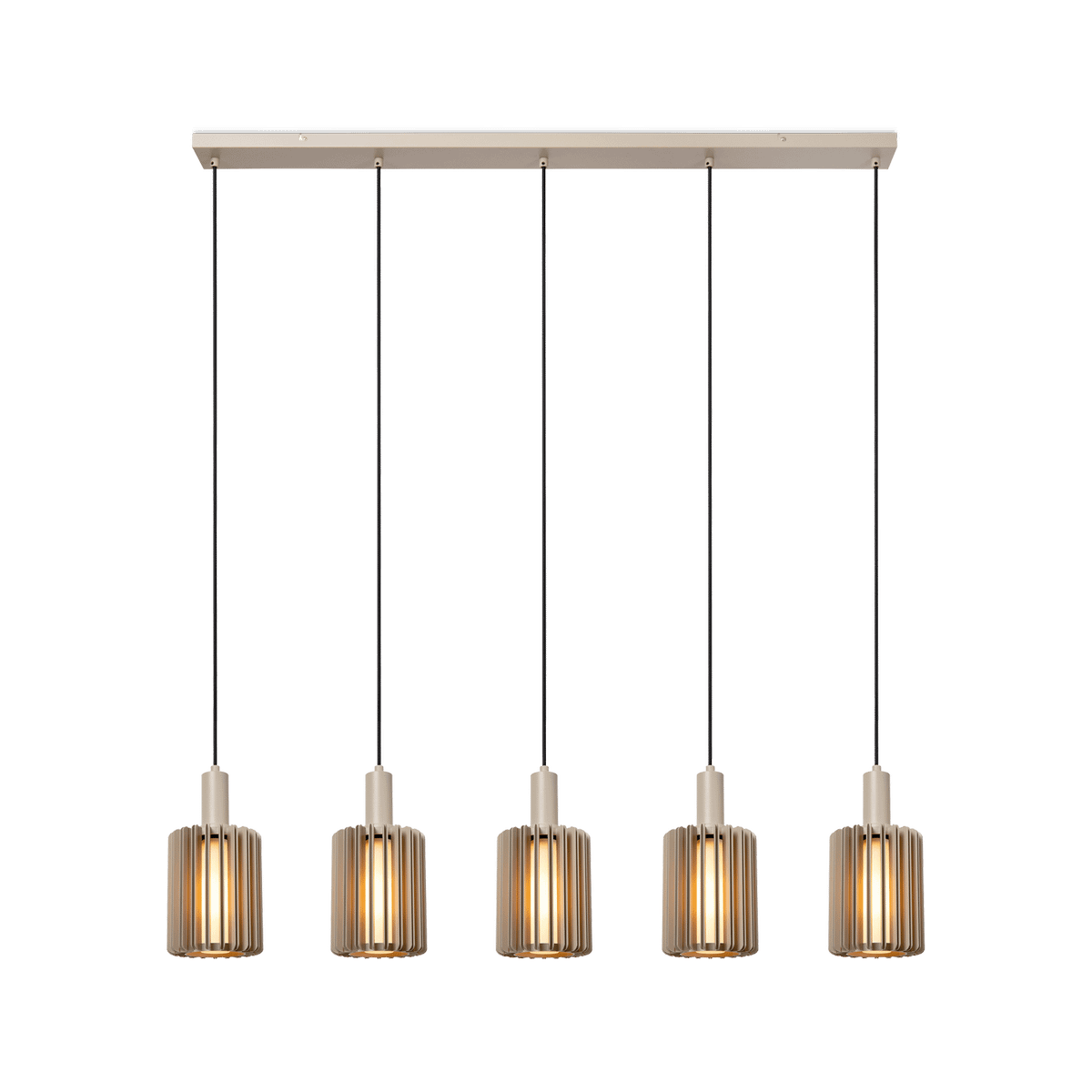 Hanglamp LAMBRES 5Del. Lang Taupe