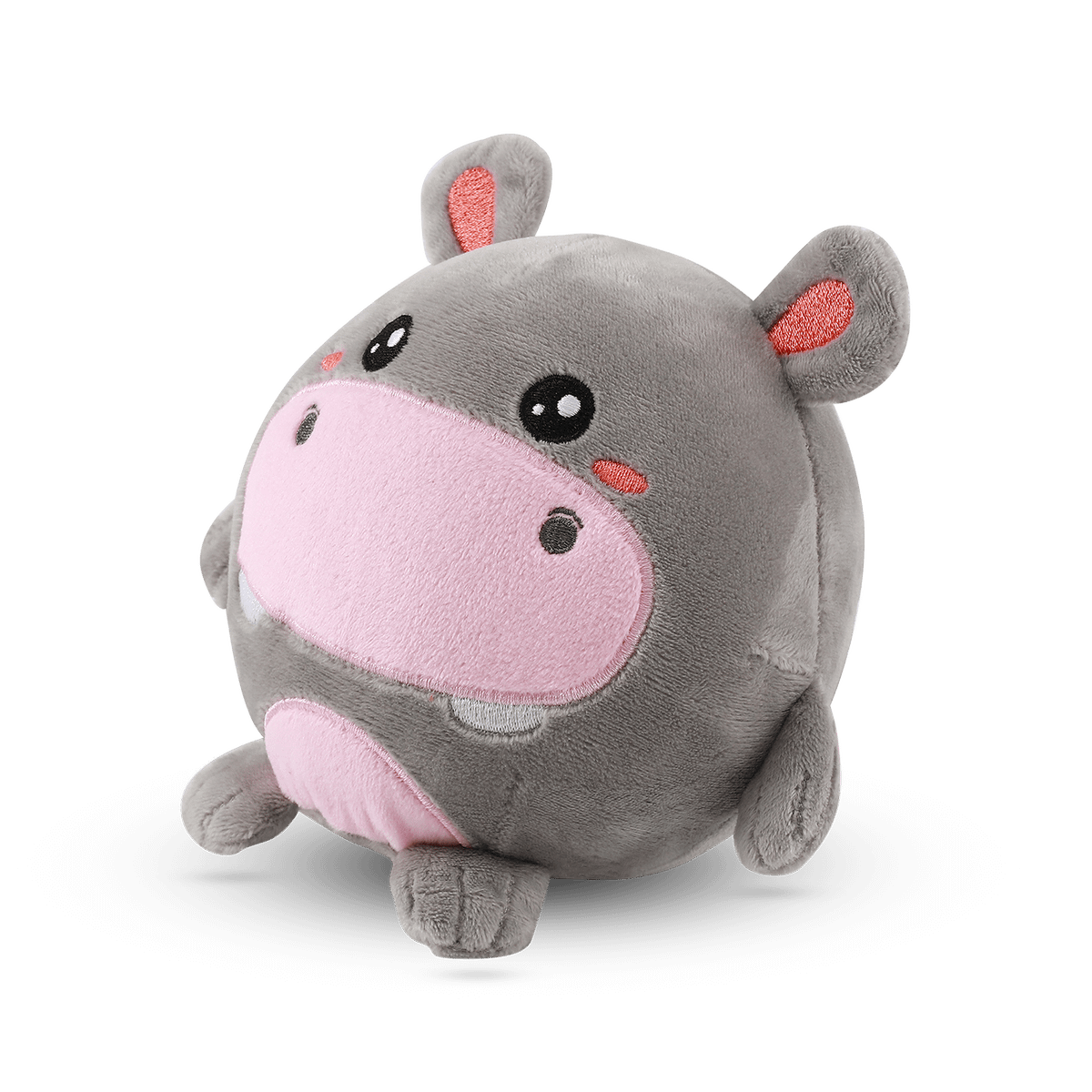 Squichy Kussen HIPPO Grijs/Roze