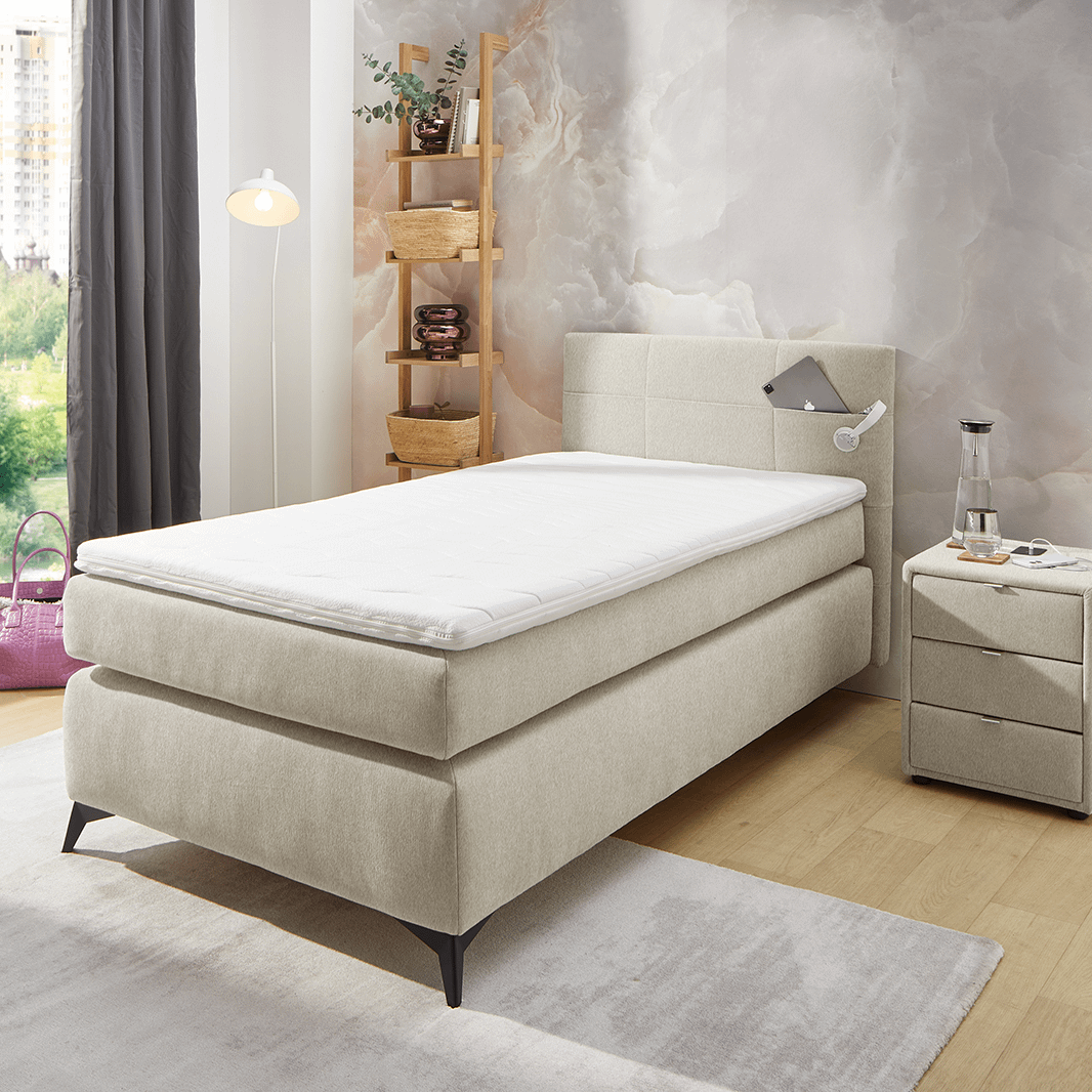 Boxspring BREDA 100x200 Beige