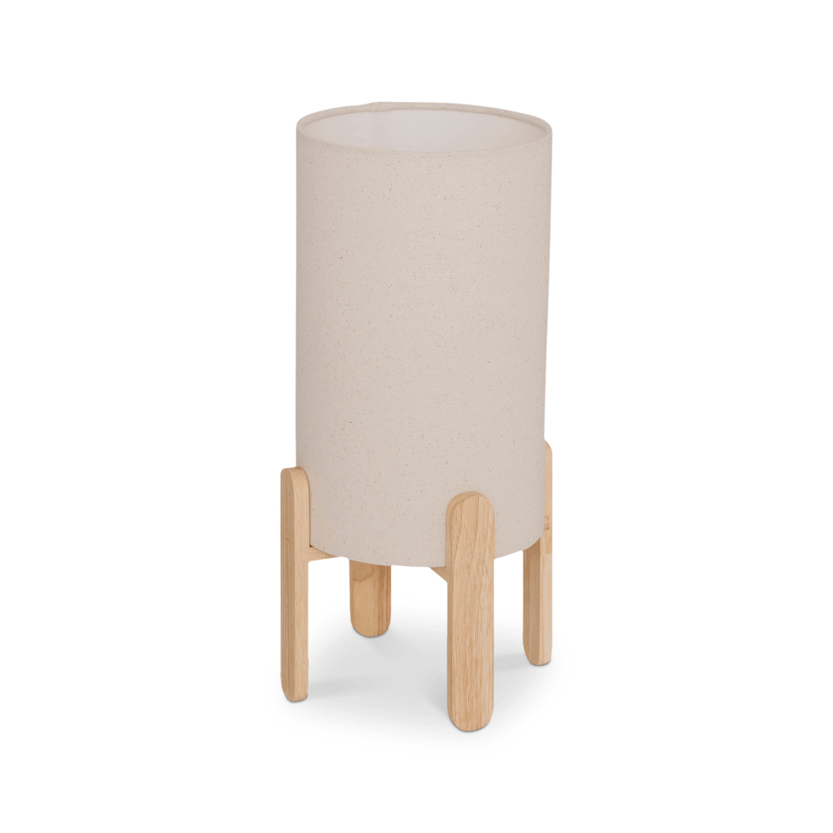 Tafellamp RYAFA Hout Natural/Kap Beige