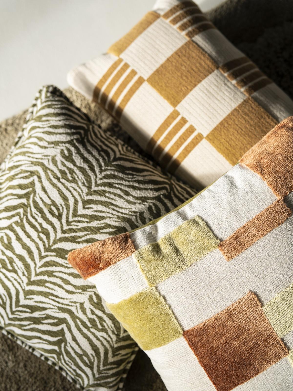 Kussen Twist Geel 35 x 55 cm