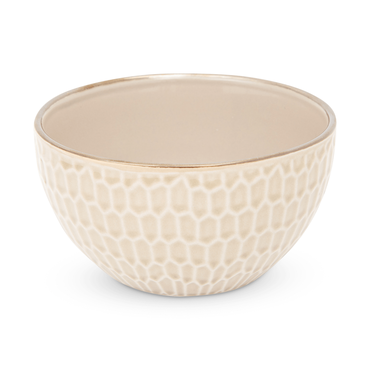 Kom HELLA 65cl Keramiek Reliëf Beige