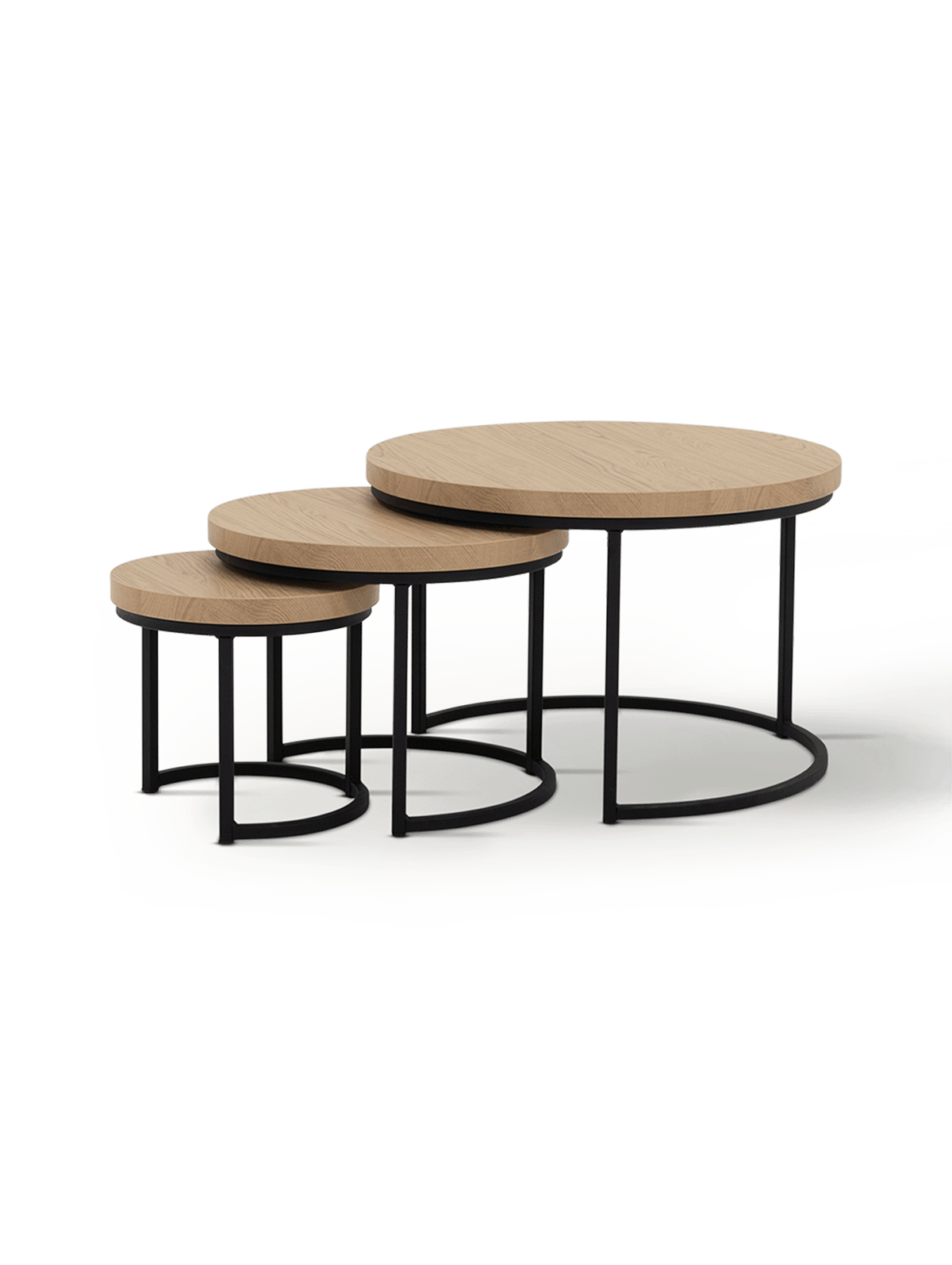 Salontafelset Stevie Blond Oak
