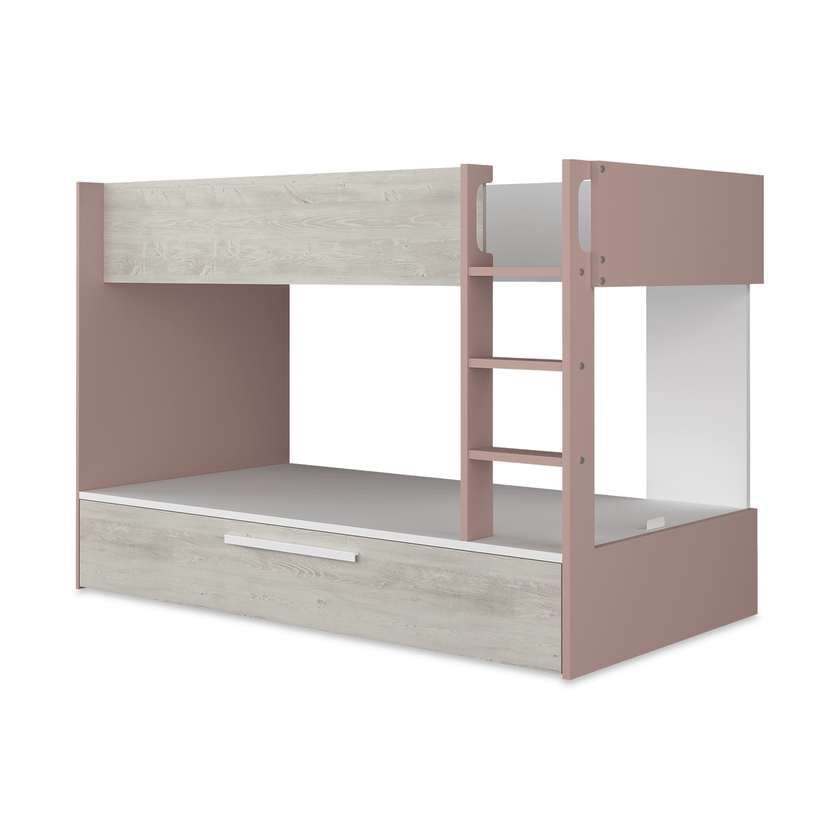 Stapelbed LIAM met bedlade Pink