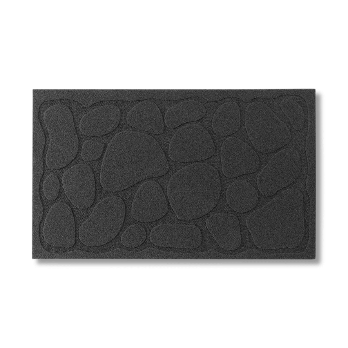 Deurmat STONES 75 PVC Grijs