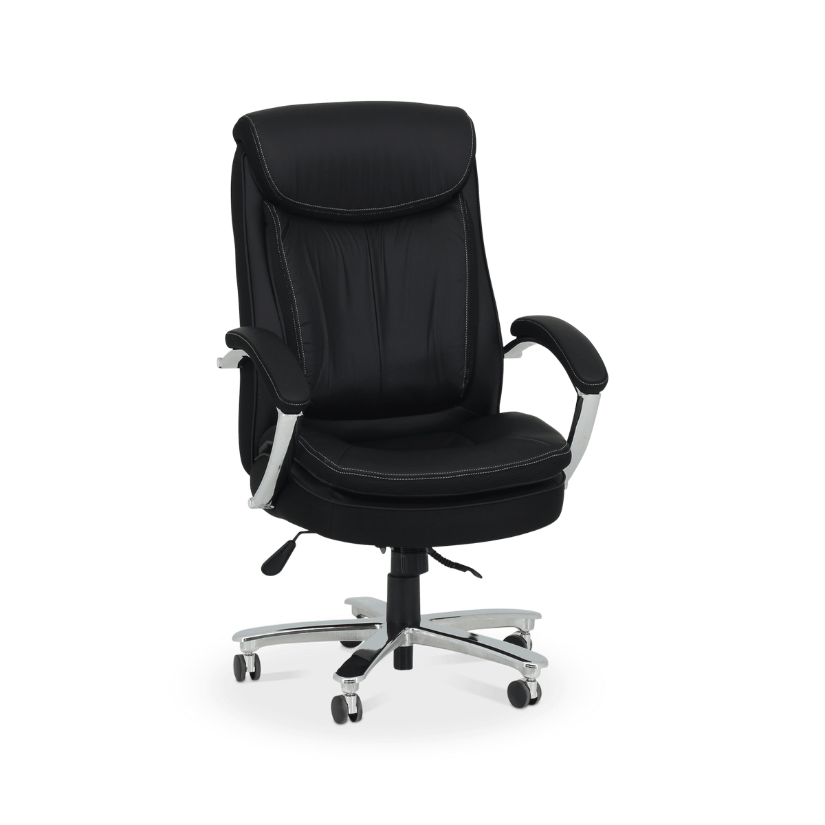 Bureaustoel ROAR met Arm PU Zwart/Chroom