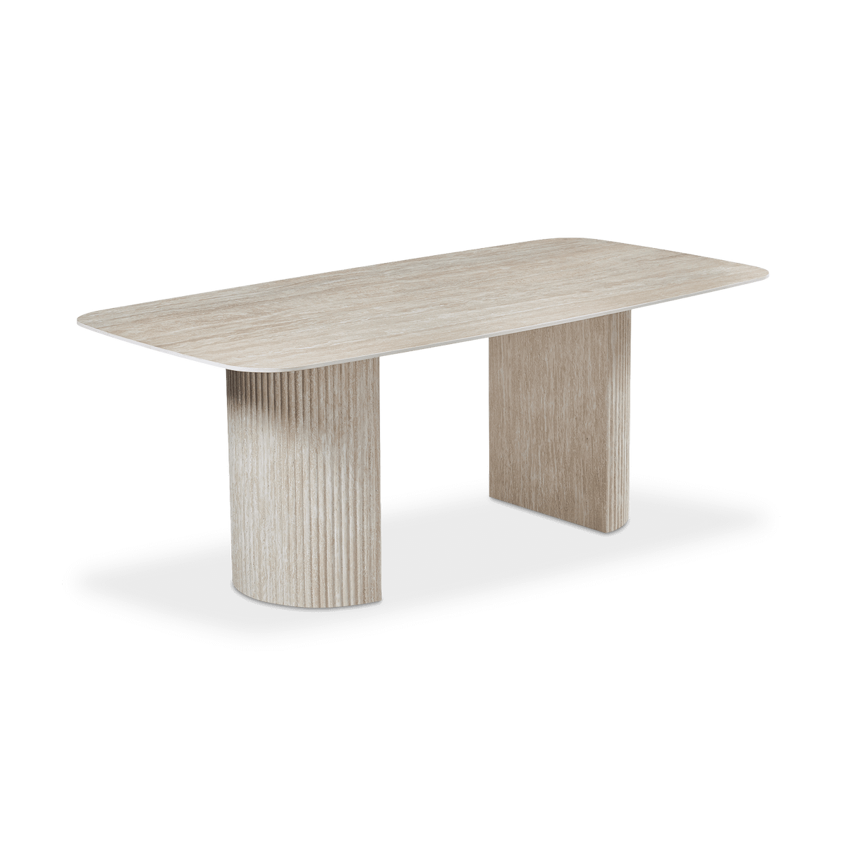 Eettafel ELORA 200x100 Keramiek Travertijnlook