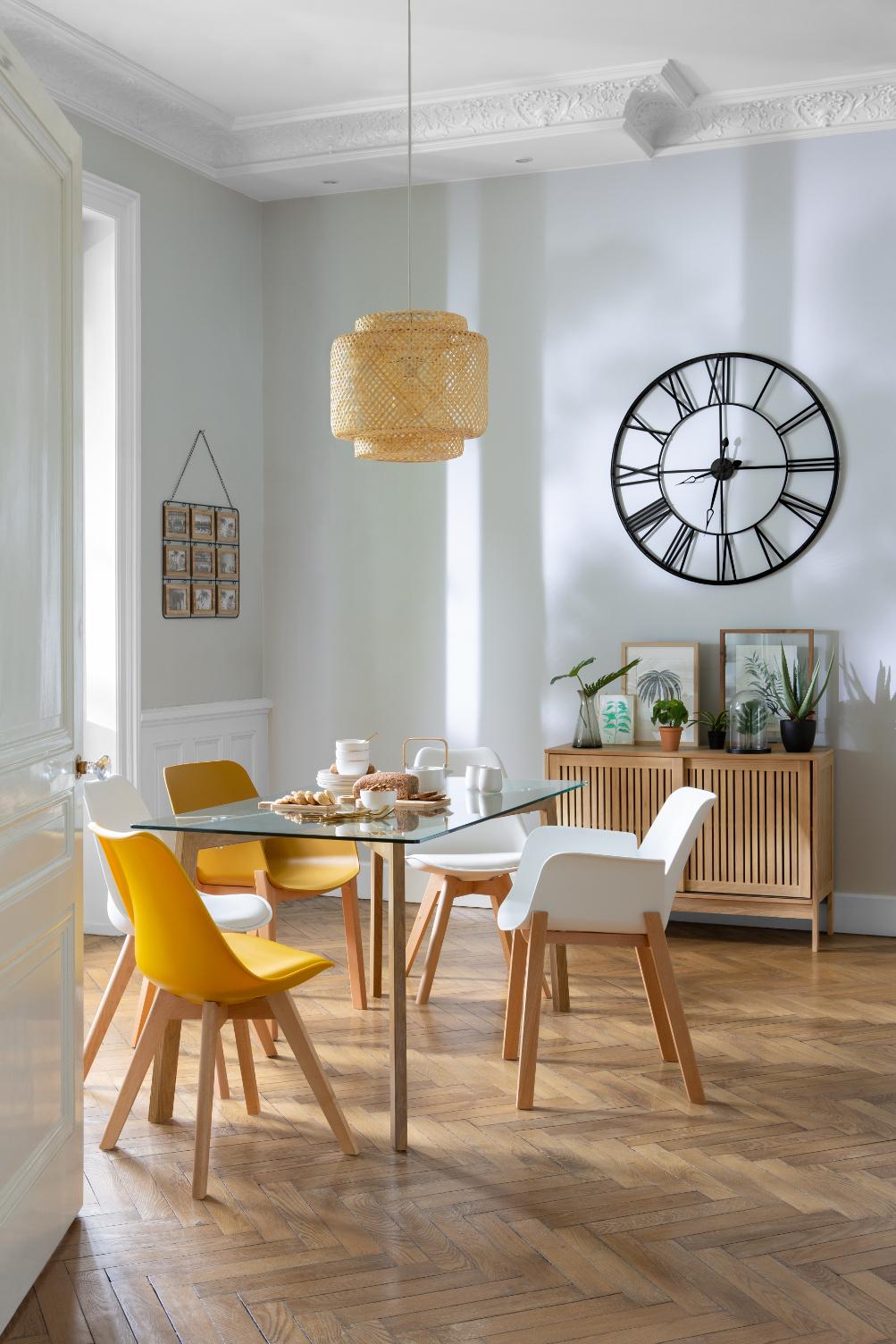 Klok VINTAGE Rond Met. Zwart Ø70 cm
