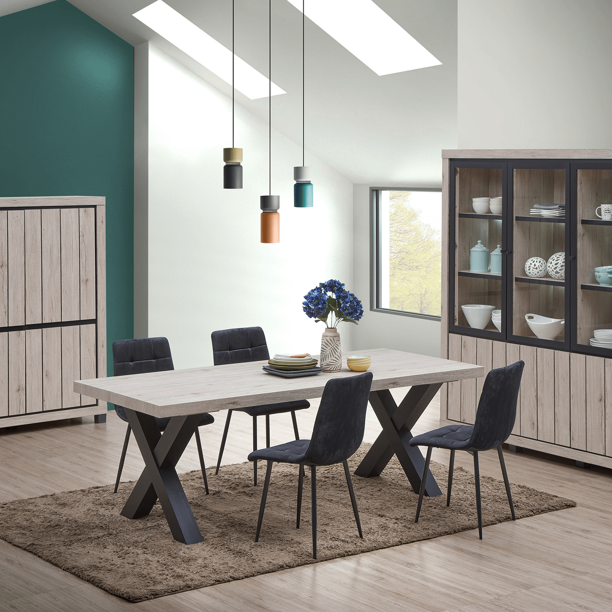 Eettafel JASMUND Naturel Oak 220x95