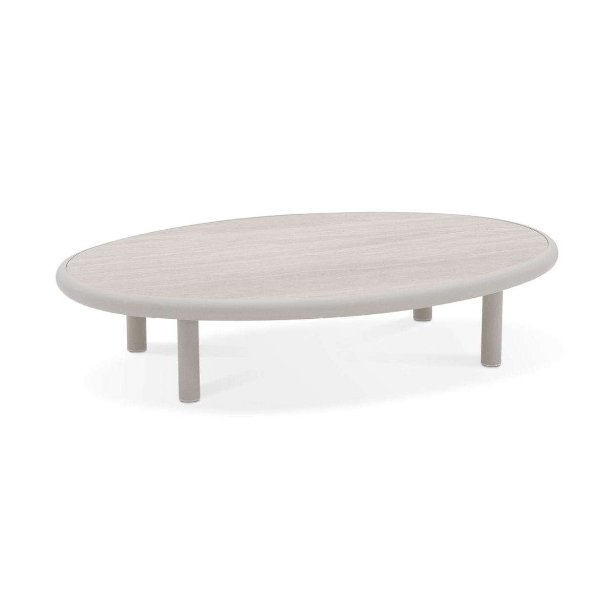 Loungeset MOON CURVE Sand Linen / Pebble