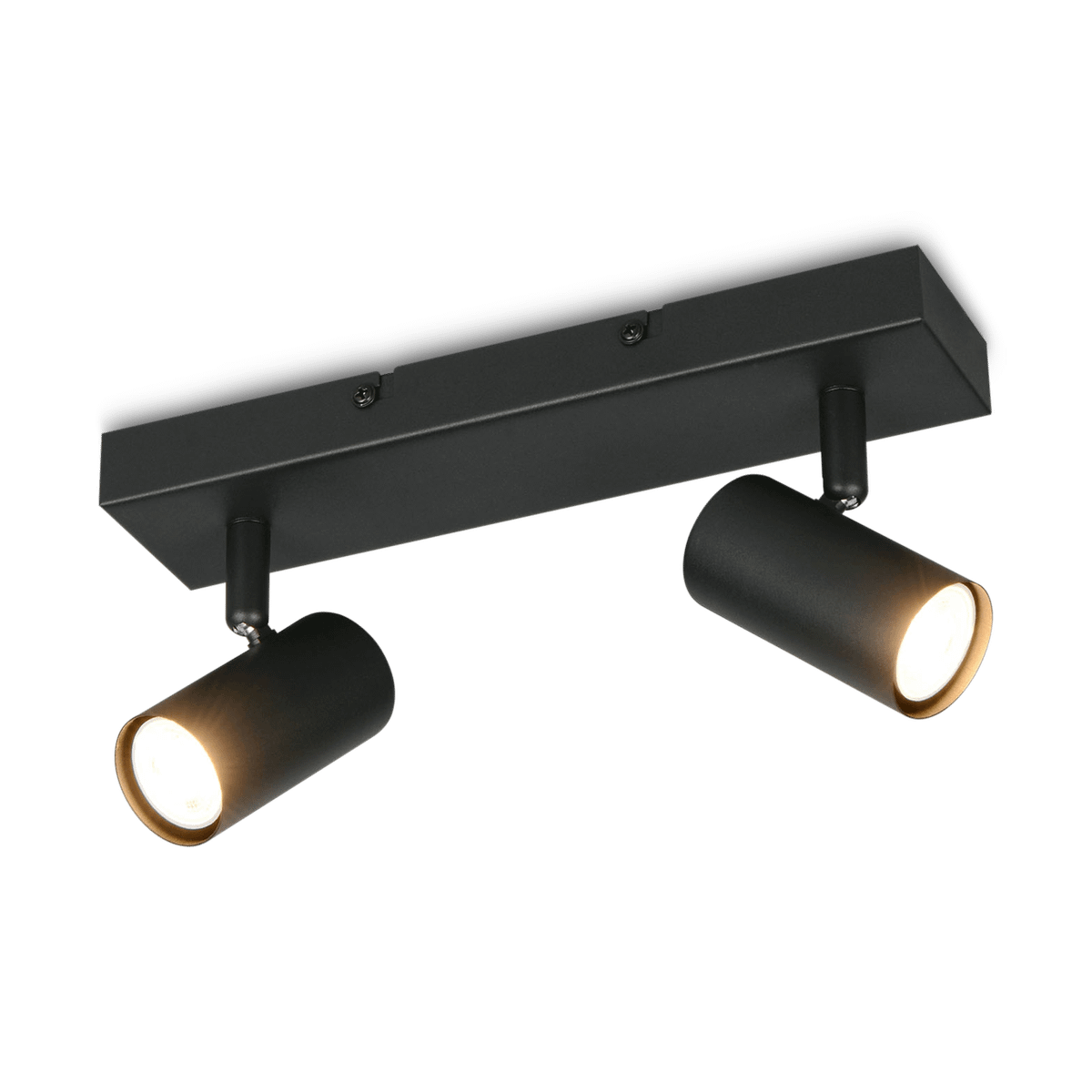 Spot TARYN 2Del. Metaal Mat Zwart